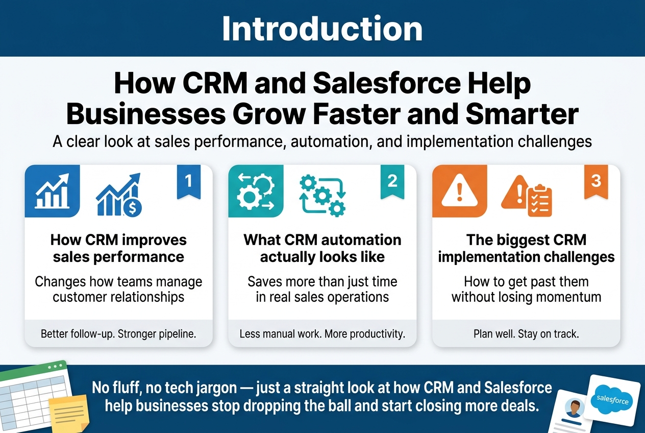 How CRM and Salesforce Help Businesses Grow Faster and Smarter