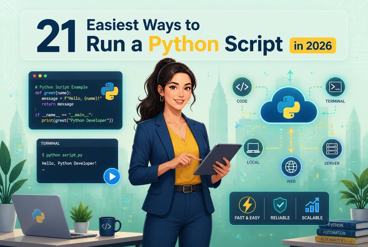 21 Easiest Ways to Run a Python Script in 2026