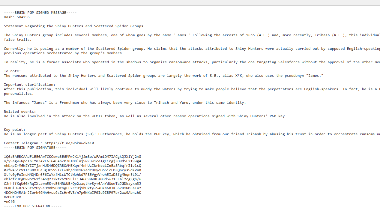 Image capture before the new update James Story (Deception is nothing new on DarkWeb)