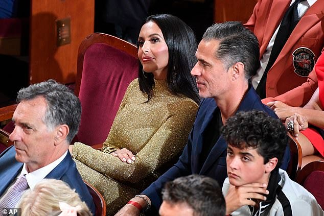 Vanessa Bryant looks glamorous in a glittering gold gown as she supports  late husband Kobe's former teammate Pau Gasol at the 2023 NBA Hall of Fame  Ceremony