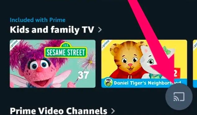How to cast prime video sales on smart tv