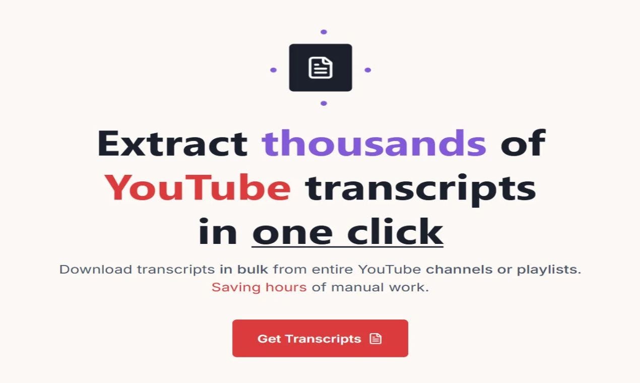 YouTube Transcript Downloader