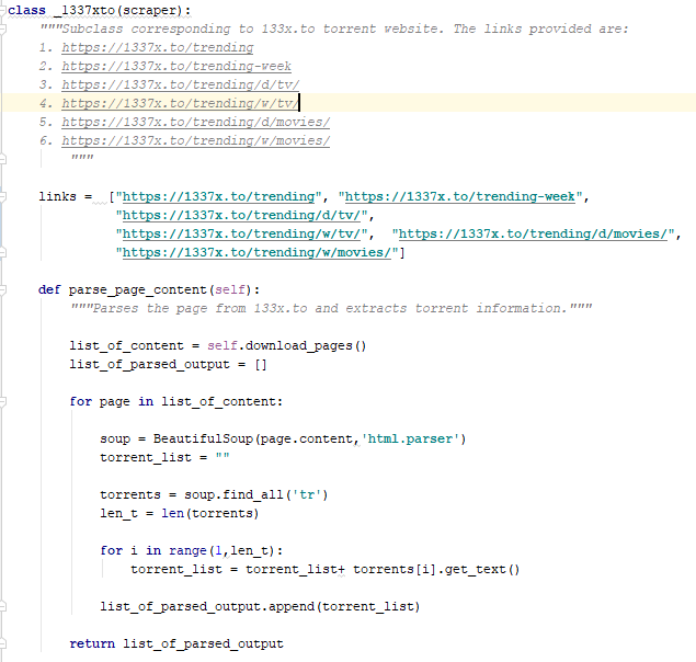 1337x - Python Package Health Analysis