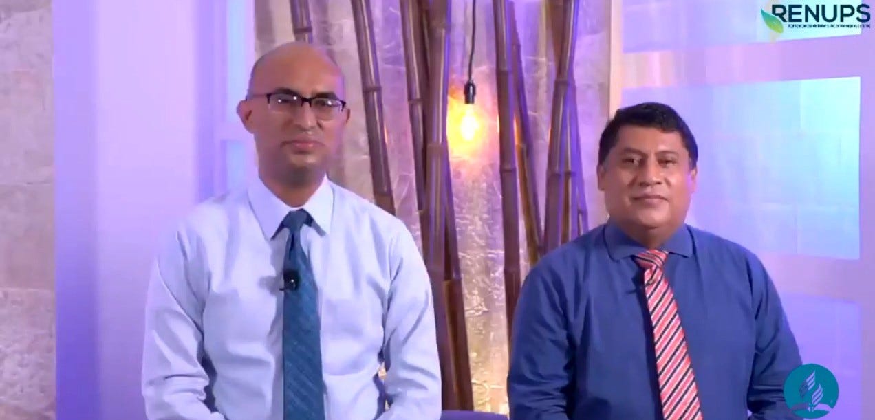 Los doctores Roel Cea y Nahúm García.