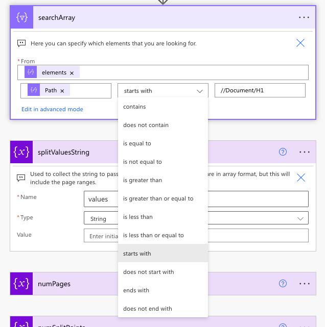 Split a PDF Document with Power Automate