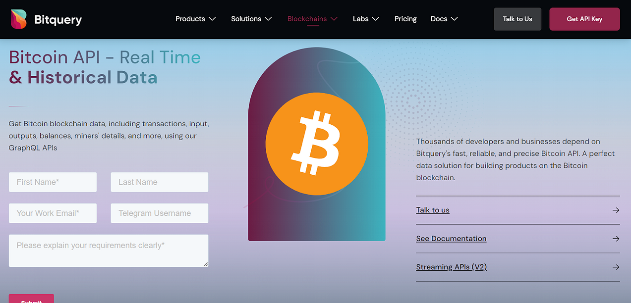 Bitcoin Data APIs