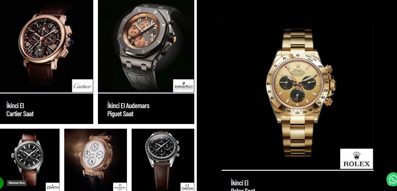 İkinci El Audemars Piguet Saat Alan Yerler