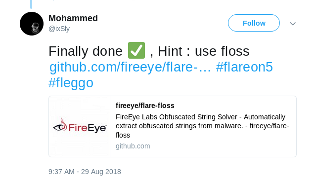 Writeup to the FLARE-ON 5 challenge | by Aleksey | InfoSec Write-ups