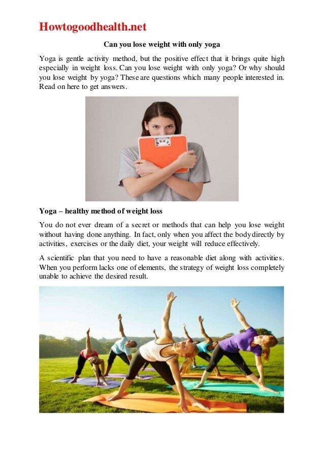 Can You Lose Weight By Doing Yoga Everyday, by Ontario Yoga