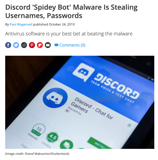 Discord Spidey Bot Malware Is Stealing Users' Data, Including