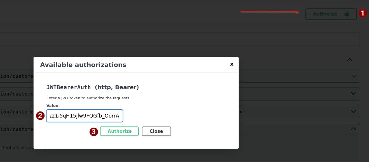 JWT for customer login