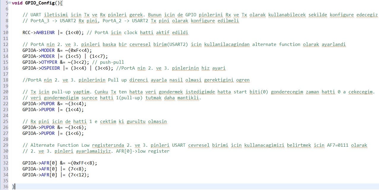 STM32F4 ile UART/USART Uygulaması