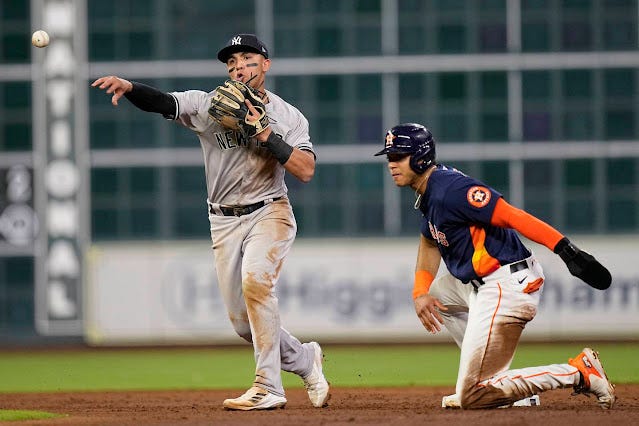 Yankees' projected ALCS roster vs. Astros: Oswald Peraza, Ron