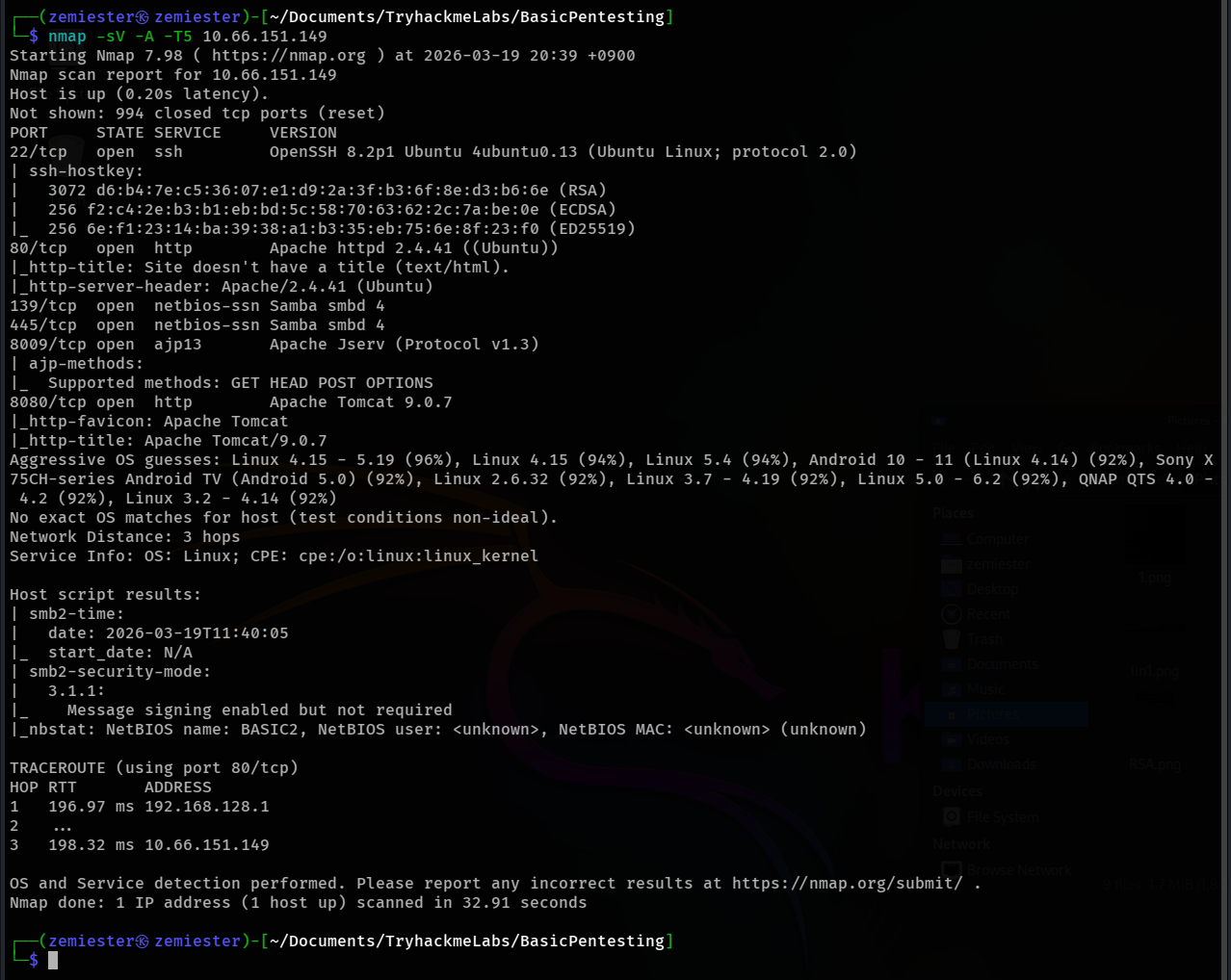 Basic Pentesting. THM O’zbek tilida