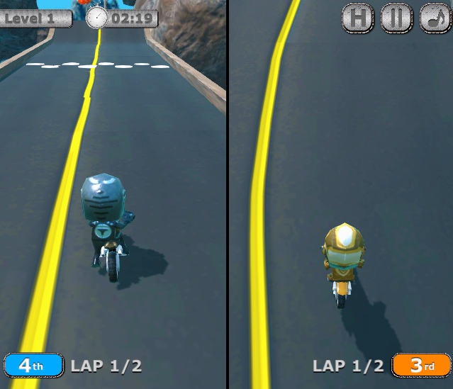 Play Crazy 2 Player Moto Racing game on 2playergames