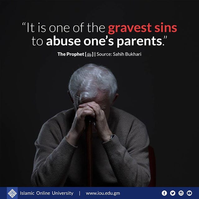 May Allah make us look after our parents and treat them with