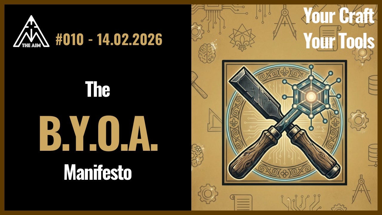 The BYOA Manifesto: Why Knowledge Workers Must Own Their AI Agents (The AIM — Episode 010)