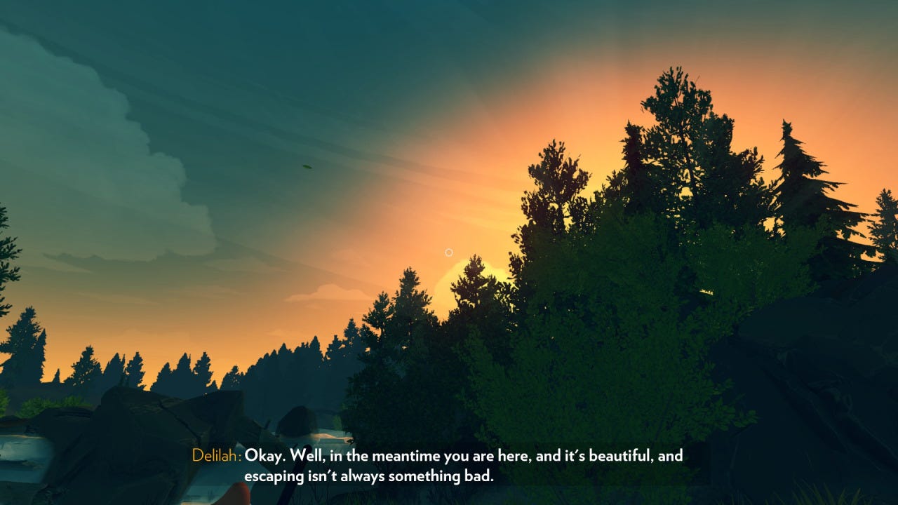 Firewatch, Relationships, and Blame