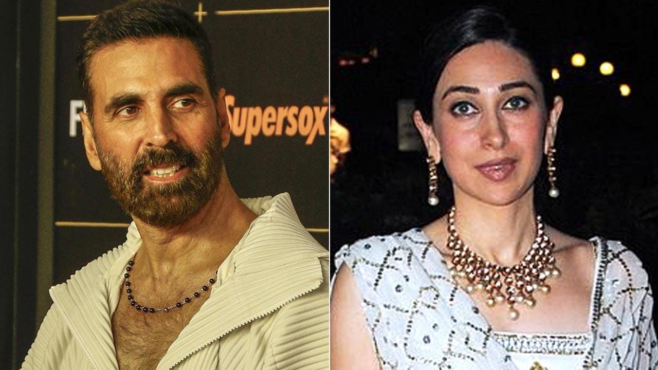 Akshay Kumar and Karisma Kapoor recreate Deedar moment after 34 years
