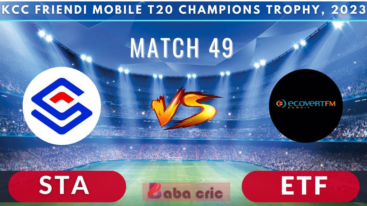 STA vs ETF Dream11 Prediction Today with Playing XI, Pitch Report, Player Stats & Overall Stat