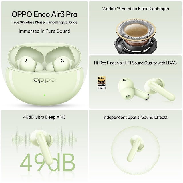 How OPPO Enco Air 3 Pro Can Elevate Your Audio Experience with Bamboo-Fiber  Diaphragm and