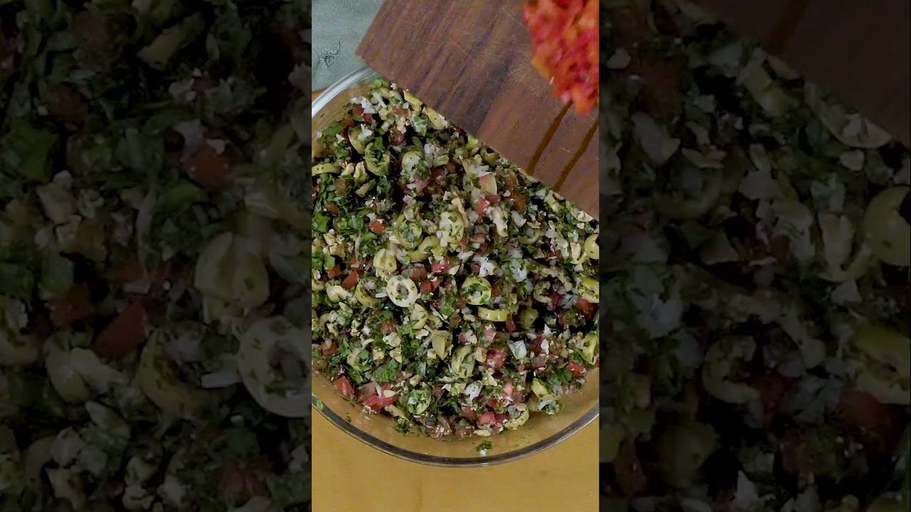 Caponata de Azeitona: aprendi com uma senhora árabe quando morei na Espanha