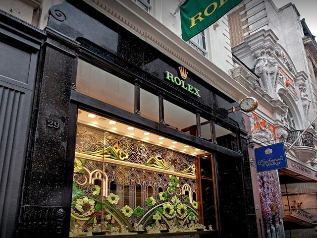 Rolex boutique clearance old bond street