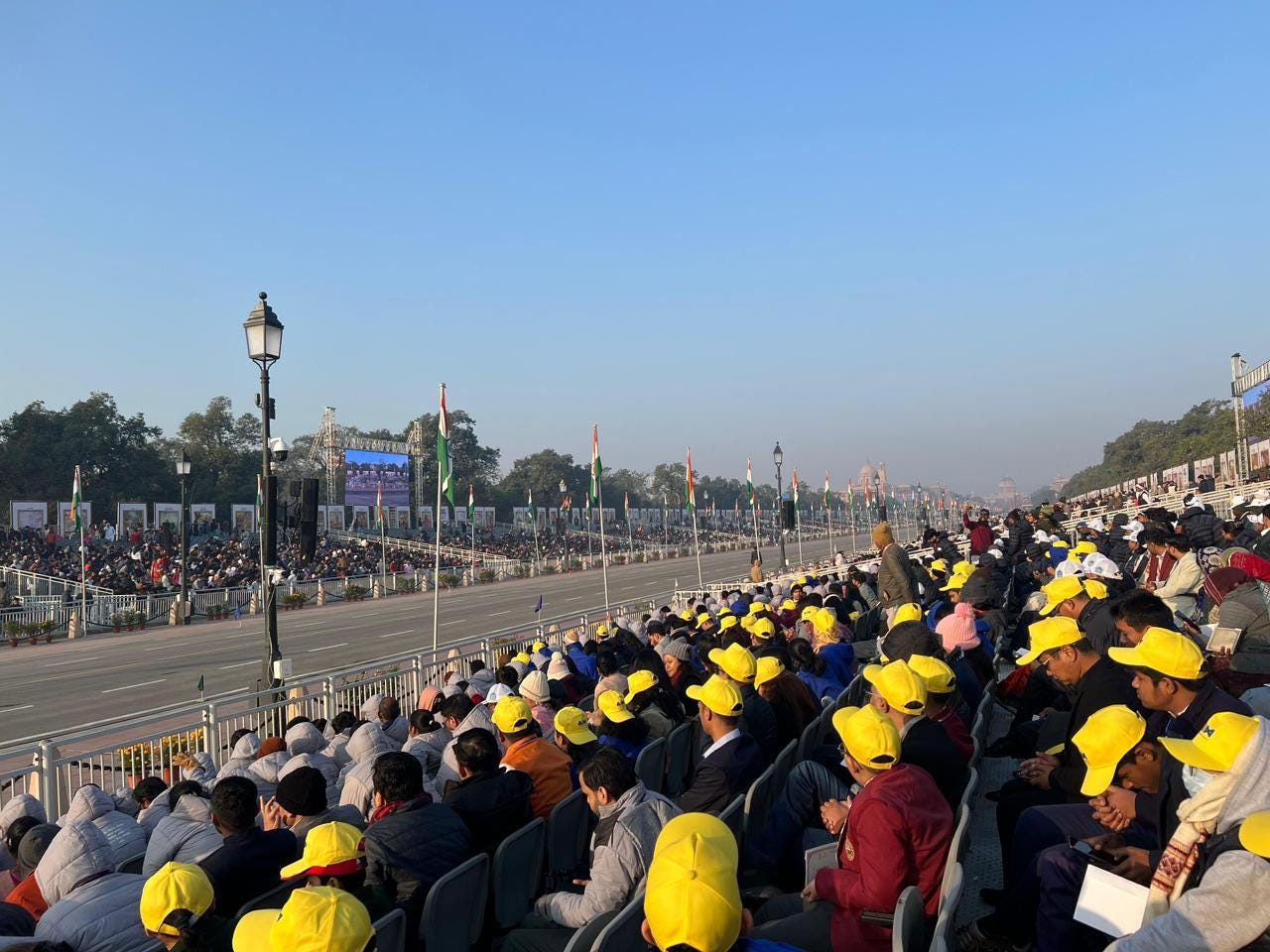Attending the Republic day parade