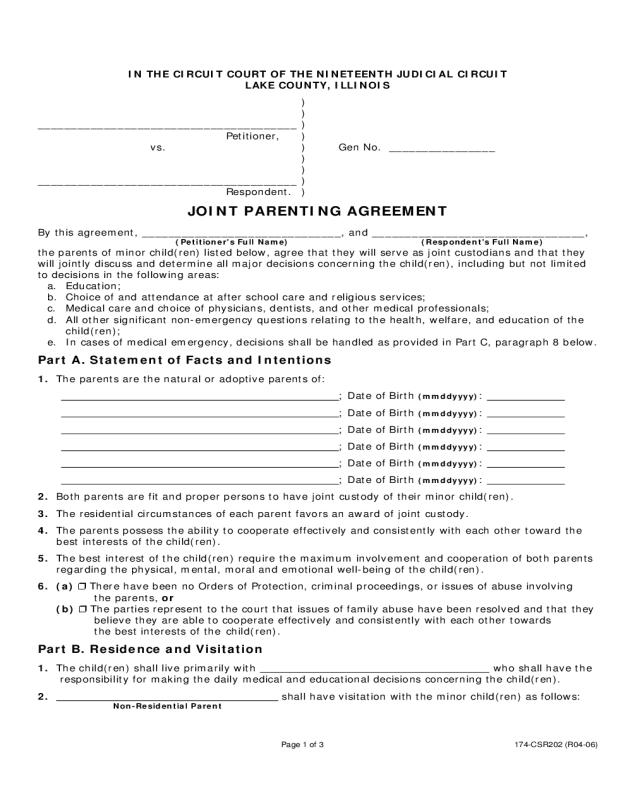 Joint Custody Parenting Plan Template | by Indahiasionpaki | Medium