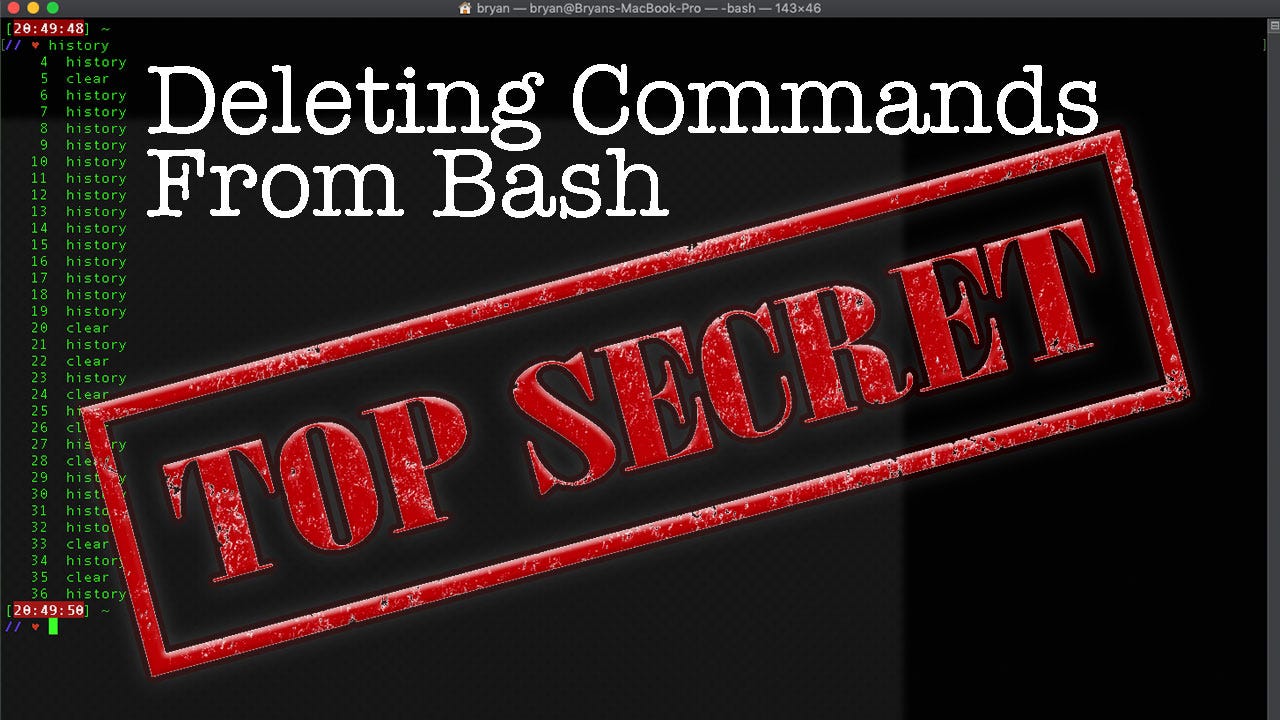 Quip Tip: How To Delete Commands from your Bash/Terminal History
