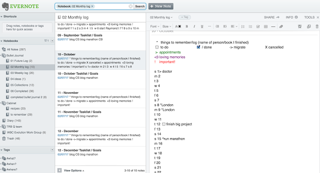 HOW I BULLET JOURNAL WITH EVERNOTE | by Cerianne Bury | Medium