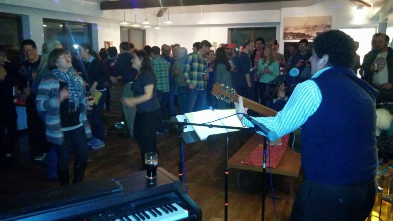 A community night at 154 Maverick LLC