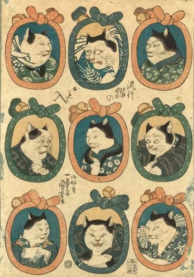 喵星人佔領的藝術界】歌川國芳筆下的貓咪浮世繪. 歌川國芳（日語：歌川