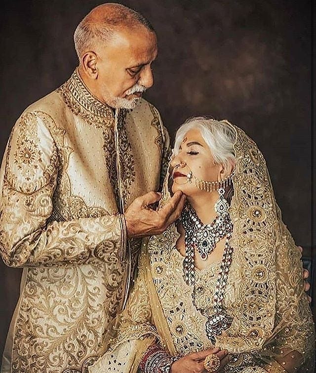 Matching lehenga and sherwani top