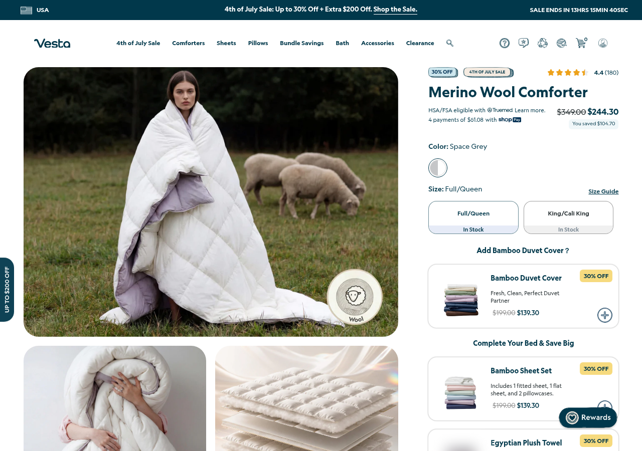 Vesta Sleep Merino Wool Comforter
