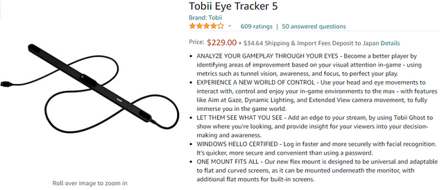 Tobii Eye Tracker 5 NEW