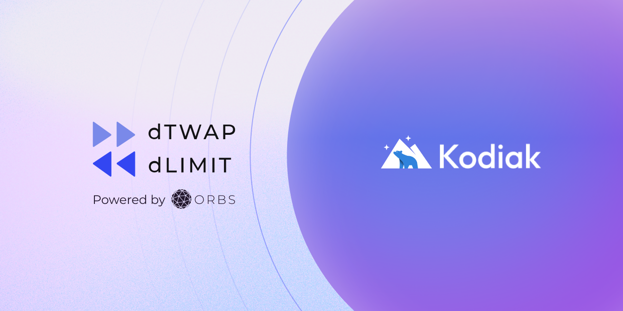 Kodiak FinanceがOrbsのdTWAPとdLIMIT注文をBerachain上に統合！