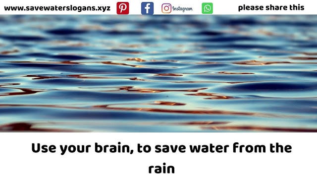 water conservation slogans