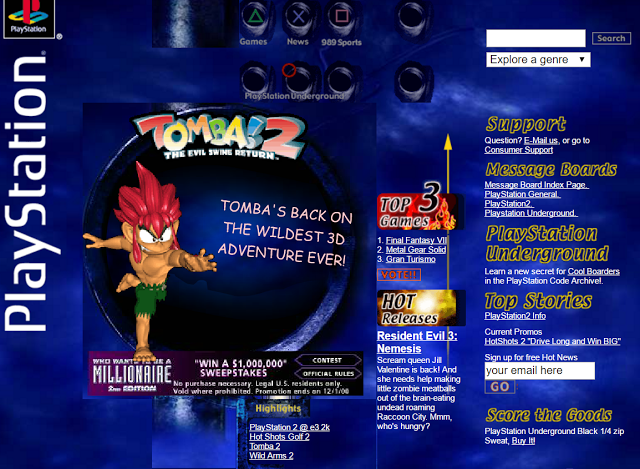 Let's read Sony of America's website from 2000! | by Tim | Retro Game Dad |  Medium