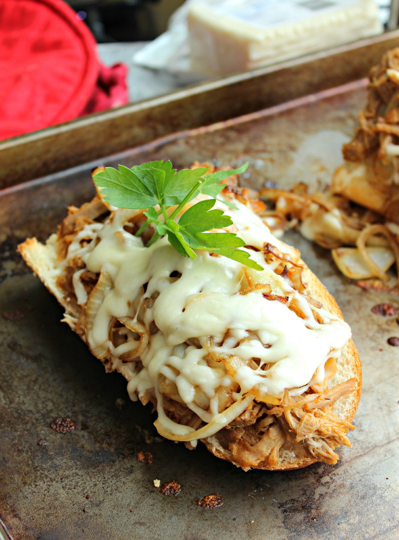 Pulled Pork French Bread Pizza