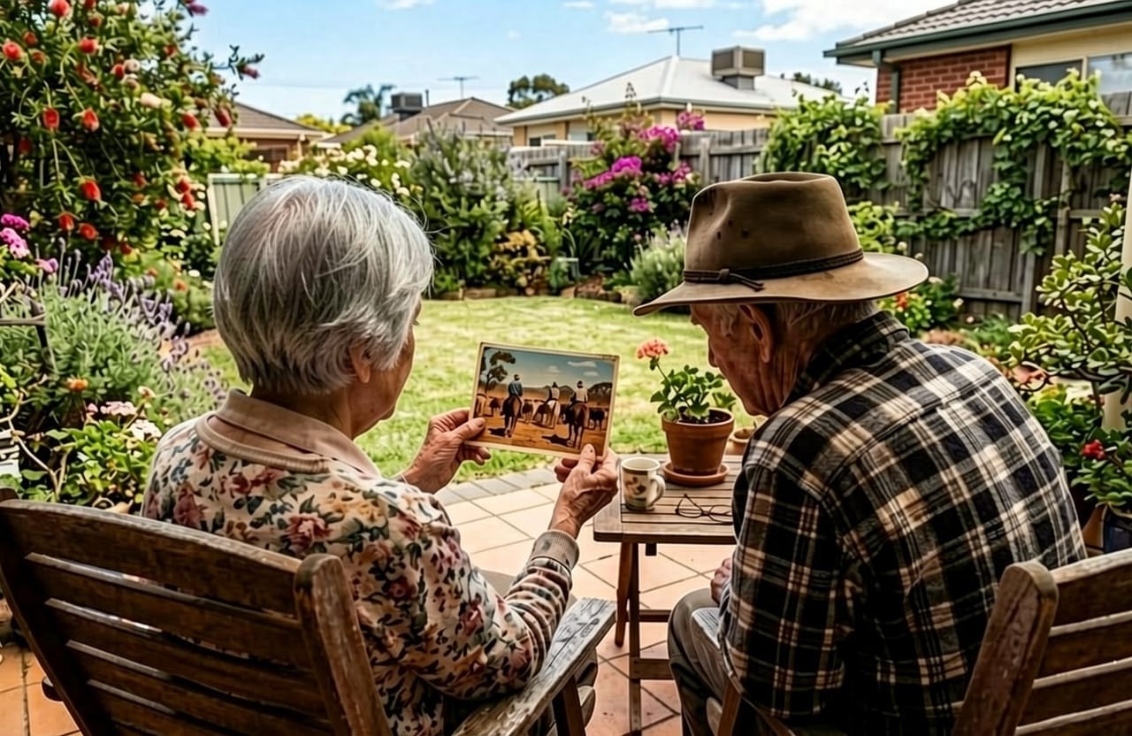 Nostalgia in a photograph created in NightCafe as imagined by Raine Lore