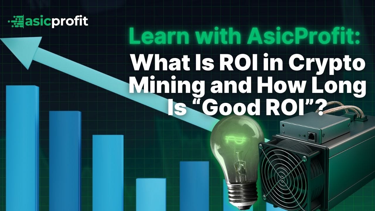 Learn with AsicProfit: What Is ROI in Crypto Mining and How Long Is “Good ROI”?