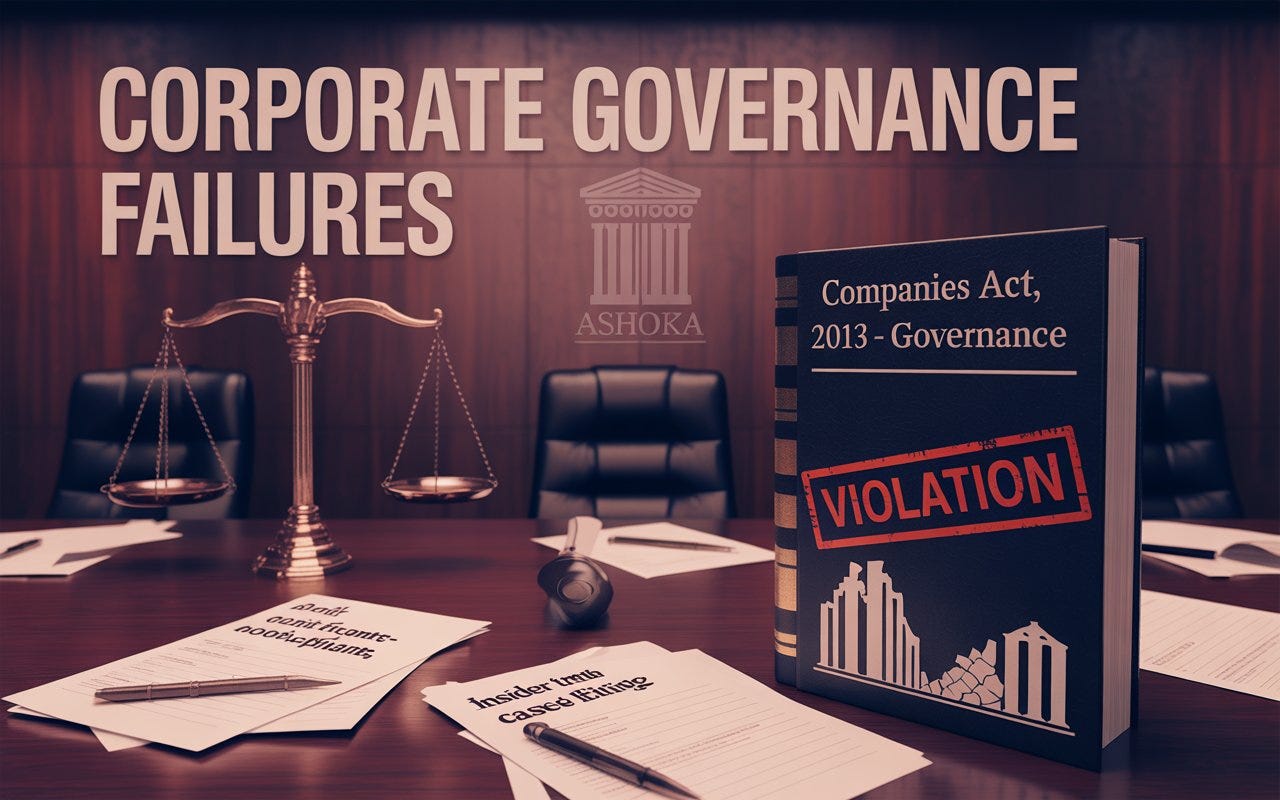 Corporate Governance Failures: Lessons from Indian Case Laws