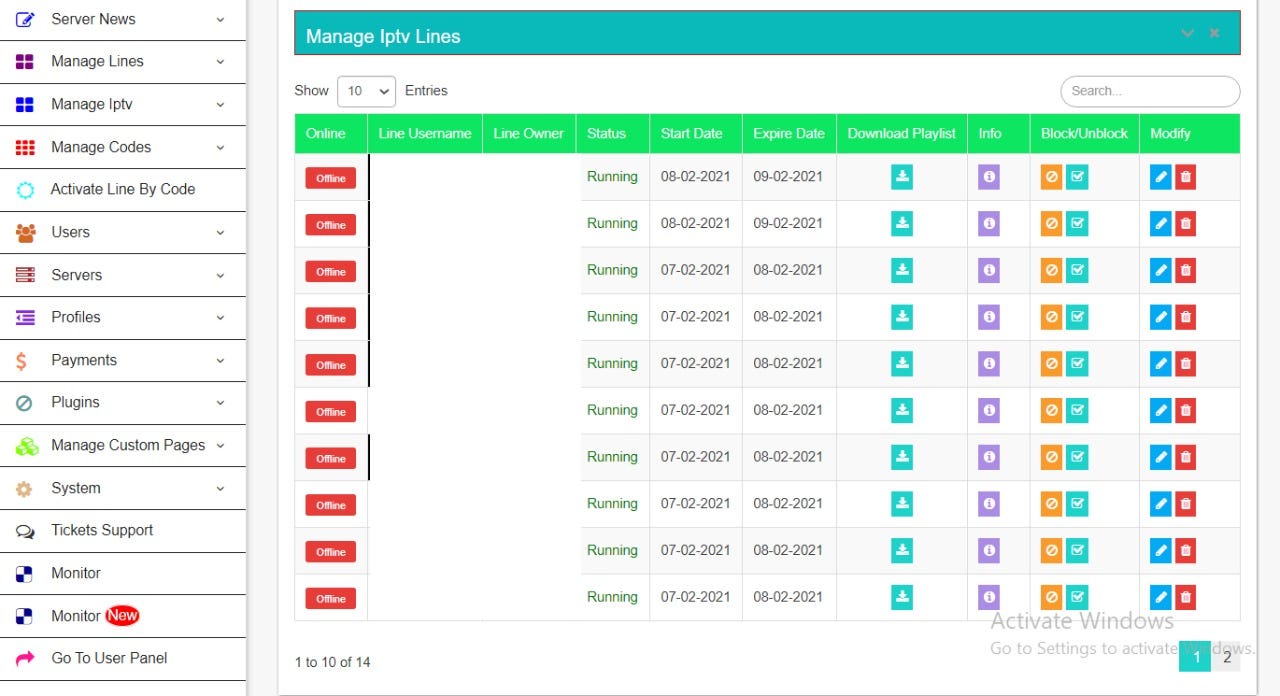 Multics Oscam CCcam Iptv Panel (Php Manager)