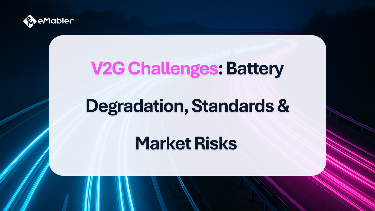 V2G Challenges: Battery Degradation, Standards & Market Risks
