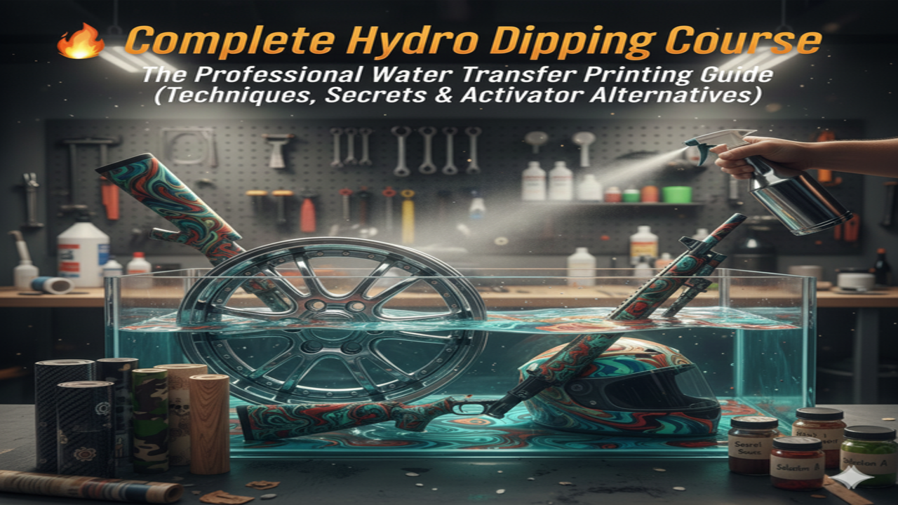 Hydro Dipping Secrets
The Complete Water Transfer Printing Guide + Activator Alternatives