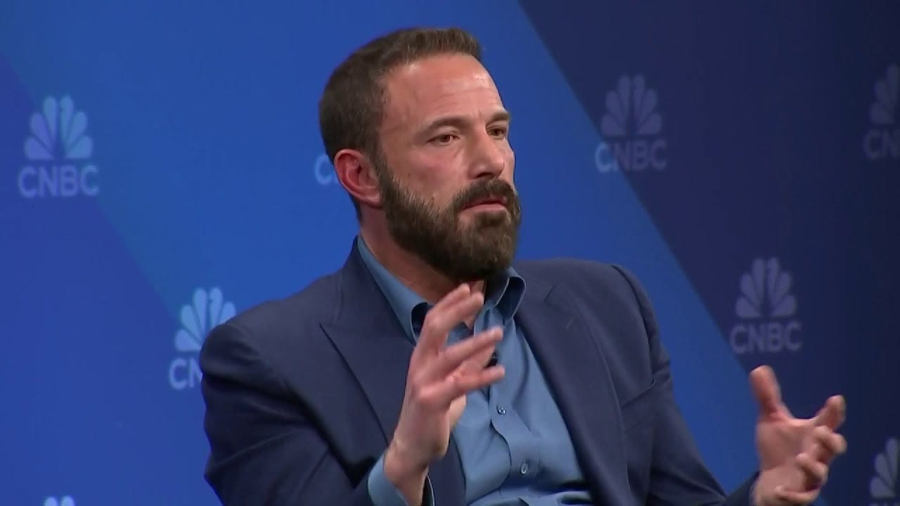 Ben Affleck on AI at the CNBC Delivering Alpha investor summit (2024). Credit: CNBC Television