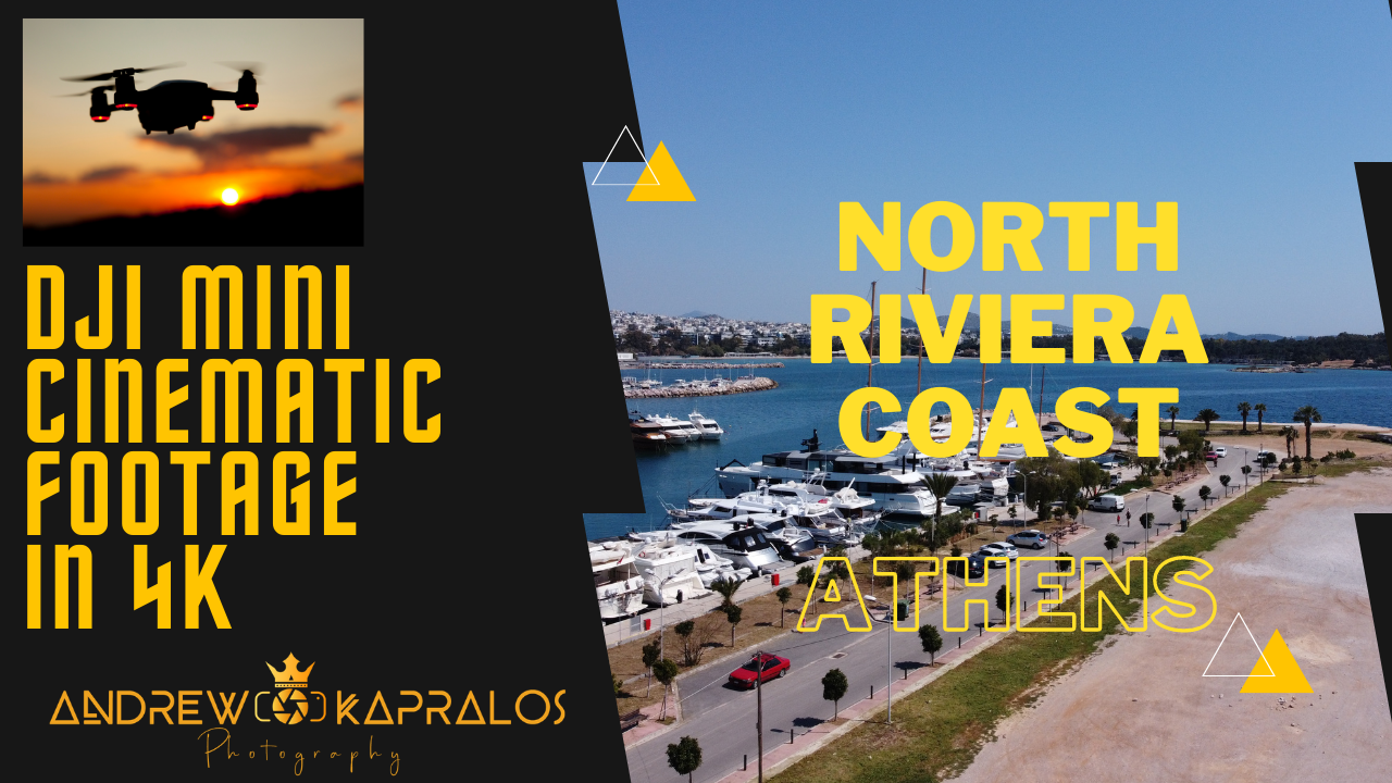 Dji mavic mini — cinematic footage in 4k — over Athens north coast riviera