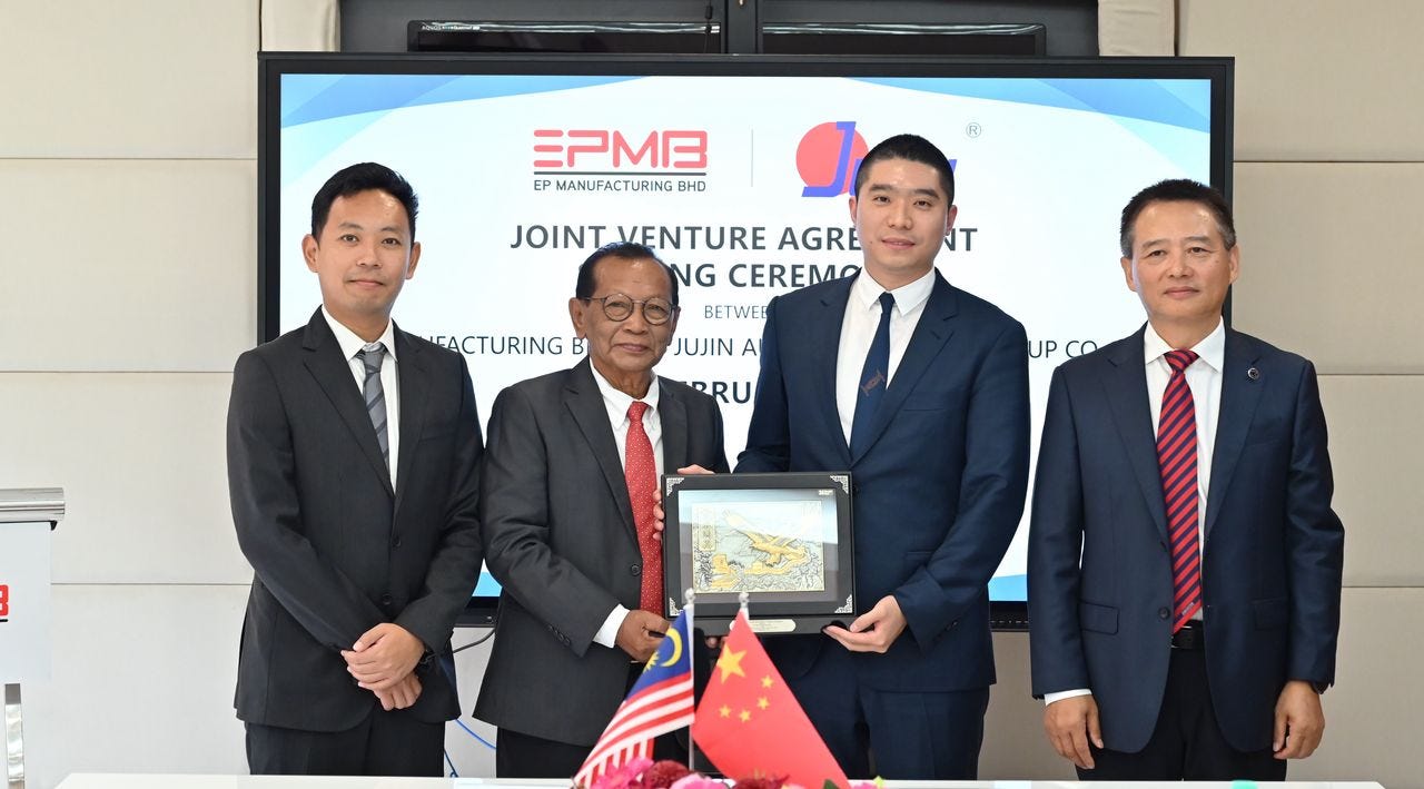 EPMB PERKUKUH PAKATAN STRATEGIK DENGAN SANLY CHINA DAN JUJIN CHINA UNTUK RANGSANG PENGELUARAN…