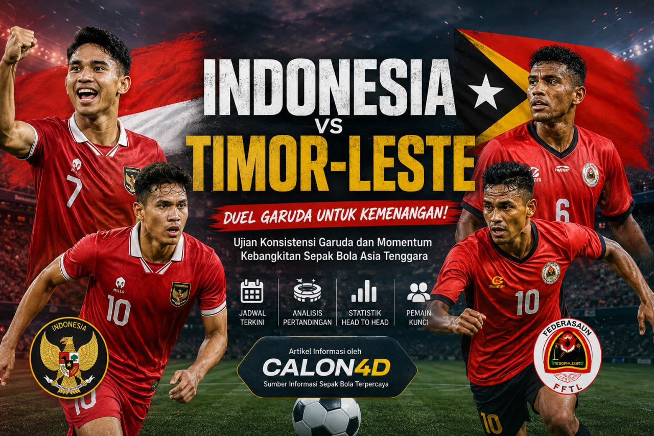Indonesia vs Timor-Leste: Ujian Konsistensi Garuda dan Momentum Kebangkitan Sepak Bola Asia…